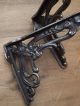 Victorian Style Cast Iron Shelf Brackets Old Vintage Art Nouveau Style Hooks & Brackets photo 4