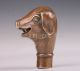 Bronze Statue Pig Figurines Walking Stick Cane Head Vintage Collectable Old Deco Other Antique Chinese Statues photo 1