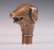 Bronze Statue Pig Figurines Walking Stick Cane Head Vintage Collectable Old Deco Other Antique Chinese Statues photo 4