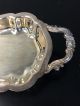 Vintage Fb Rogers Silver Company Silverplate Footed Serving/ Bread Tray Platters & Trays photo 4