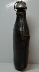 Leather Bound Glass Flask Canteen 1900 ' S Alaska Gold Rush Other Ethnographic Antiques photo 2