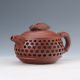 Yixing Sand - Fired Handwork Hollow Carved Teapot W Cicada Lid D953 Teapots photo 2