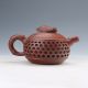 Yixing Sand - Fired Handwork Hollow Carved Teapot W Cicada Lid D953 Teapots photo 3