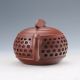 Yixing Sand - Fired Handwork Hollow Carved Teapot W Cicada Lid D953 Teapots photo 4
