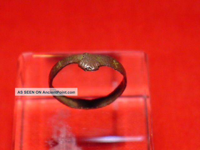 Medieval - Frend / Wedding Ring - 13 - 14 Th Century Rare Other Antiquities photo