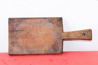 Antique Primitive Old Wooden Wood Bread Board Dough Plate photo