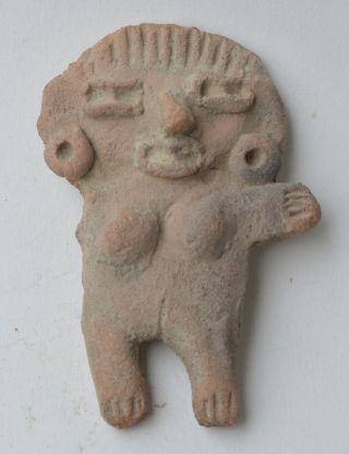 Mexico Small Michoacan Idol Figure Terracotta Pottery Pre Columbian. photo