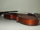 Antique 19th C.  German Violin W/ Case - Tiger Maple With Ebony Fingerboard & Pegs String photo 4