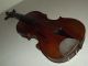 Antique 19th C.  German Violin W/ Case - Tiger Maple With Ebony Fingerboard & Pegs String photo 5