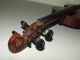 Antique 19th C.  German Violin W/ Case - Tiger Maple With Ebony Fingerboard & Pegs String photo 6