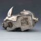 Tibeten Silver Handwork Carved Rabbit Statue G699 Other Antique Chinese Statues photo 4