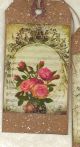12 Primitive Tags Shabby Chic Roses Hang Tags Folk Grungyset 2 Primitives photo 1