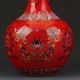 Chinese Color Porcelain Flowers Vase W Qianlong Mark Vases photo 1