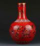 Chinese Color Porcelain Flowers Vase W Qianlong Mark Vases photo 4