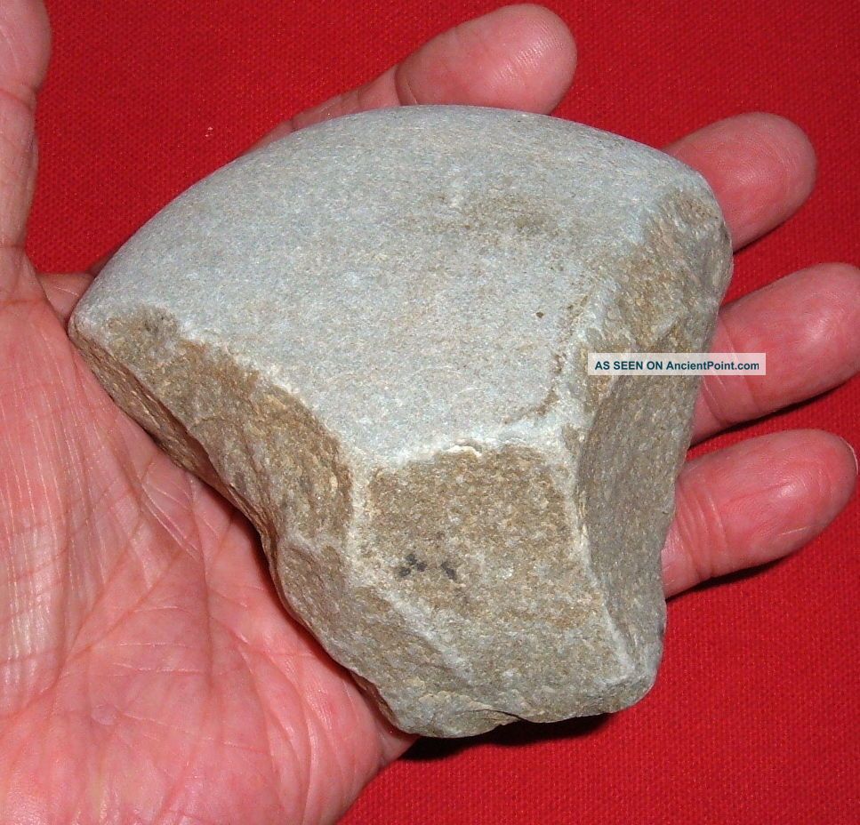 Fine Early Man Cobble Tool,  Prehistoric European Artifact 400 - 600k Years Old Neolithic & Paleolithic photo