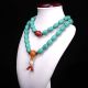 Collectibles Handwork Old Turquoise&red Coral&beeswax Toyed Prayer Bead Necklace See more Collectibles Handwork Old Turquoise&red Coral&... photo 1