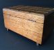 Vintage Mid Century Modern Wood Footed Jewelry Box With Drawer,  Velvet Japan Mid-Century Modernism photo 1