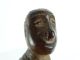 Antique Squating Figural Carved Wood Chisel Handle Timor Indonesia C1950s Pacific Islands & Oceania photo 1