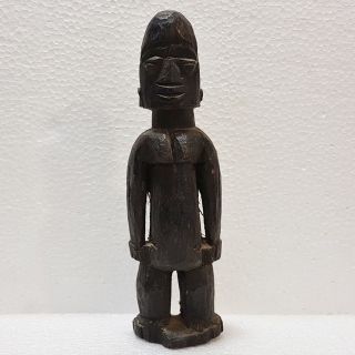 Antique Hand Carved Wood African Statue. photo