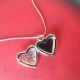 A Really Lovely ' Heart - Shaped ' 925 Silver Locket Necklace ' Beach Find British photo 1