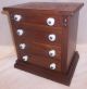 Antique Pennsylvania Miniature Walnut Empire Style Chest Of Drawers Dresser Xlnt 1800-1899 photo 1