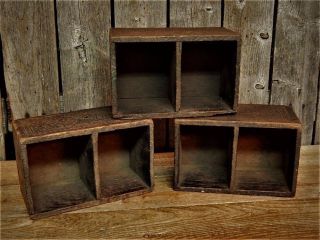 3 Rare Antique Ornate Wood Wheeler & Wilson Sewing Drawers C 1860 photo