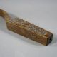 18th C.  Chip Carved Treen Knitting Sheath Dated 1789,  Inscribed 