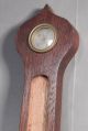 2 Victorian Edwardian Banjo Barometers Bullseye Mirror Carved Oak Parts Barometers photo 2