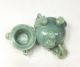 E397: Popular Chinese Green Stone Gyoku Ware Incense Burner With Wooden Stand Incense Burners photo 9