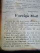 C.  1912 Antique Post Office Mail Stamp Postal Sign - To Germany Via Steamer Ship Scales photo 4