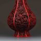 Oriental Vintage Delicate Lacquer Hand - Carved Dragon Vase G437 Vases photo 1