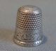 Antique Waite Thresher Sterling Silver Sewing Thimble Etched Seashore Great Cond Thimbles photo 1