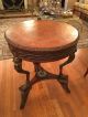French Style Round Lamp Table Bronze And Ormolu Mounted Inlaid Stand Post-1950 photo 10