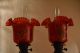 Magnificent Victorian /bohemian Cranberry Glass Oil Lamp,  Org Shade Lamps photo 1