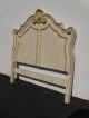 French Provincial Style Off - White Wood Queen Size Headboard Post-1950 photo 9