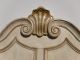 French Provincial Style Off - White Wood Queen Size Headboard Post-1950 photo 4