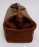 Antique Brown Leather Doctors Medical Bag Satchel With Brass Hardware Doctor Bags photo 4