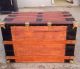 Trunks - N - Treasures Refinished Antique Flat Top Trunk 1800-1899 photo 6