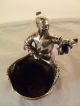 Aesthetic Movement Derby Silverplate Figural Cigar Holder - Japanese Man Basket Other Antique Silverplate photo 5