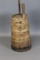 Very Rare Early 18th C Staved Wooden Butter Churn In The Best Patina Primitives photo 4