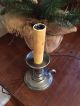 Old World Pewter Electric Candlestick Primitives photo 2