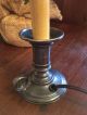 Old World Pewter Electric Candlestick Primitives photo 3