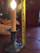 Old World Pewter Electric Candlestick Primitives photo 6