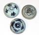 Antique Chinese Ming Blue & White Pottery Lids Underglaze Blue Porcelain 3 Small Far Eastern photo 4