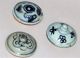 Antique Chinese Ming Blue & White Pottery Lids Underglaze Blue Porcelain 3 Small Far Eastern photo 8