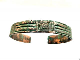 Ancient Viking Bronze Bracelet (k591). photo