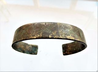 Ancient Viking Bronze Bracelet (k589). photo