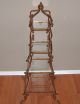 P7857: Italian Gold Tole 5 Tier Stand Etagere Display Shelf Hollywood Regency Toleware photo 1