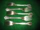 5 Gorham Chantilly Sterling Salad Forks,  1895,  5 3/4 Flatware & Silverware photo 1