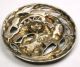 Antique Sterling Silver Button Detailed Dragon Design - 1 & 1/8 - Hallmarked Buttons photo 1